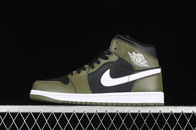 All Categories Air Jordan Jordan Series Basketball Shoes Air Jordan 1 Mid Air Jordan 1 Mid AJ1 Joe 1 Army Green Chinese Cultural Leisure Sneakers DQ8426-092